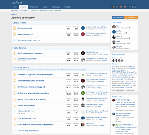 Screenshot from http://xenforo.com/community
